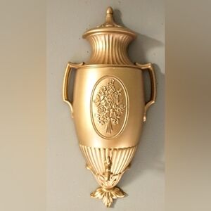 Rare! HTF Syroco #4248 Wall Fountain - Gold w/ Spout